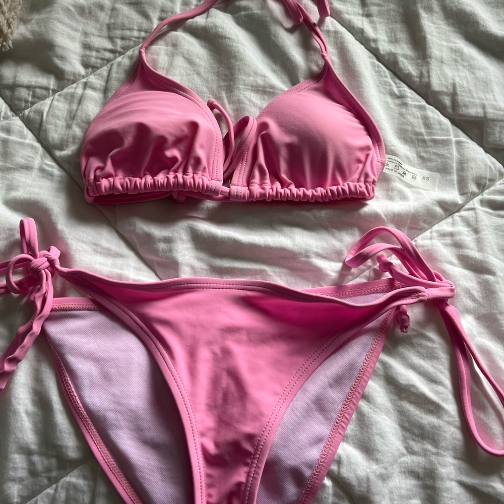 Shein pink bikini!